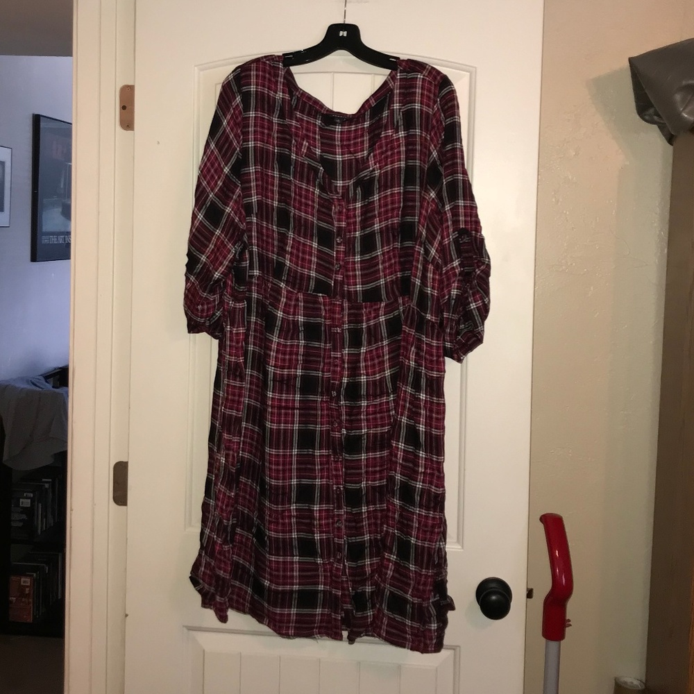 Torrid Plaid Shirtdress, 3